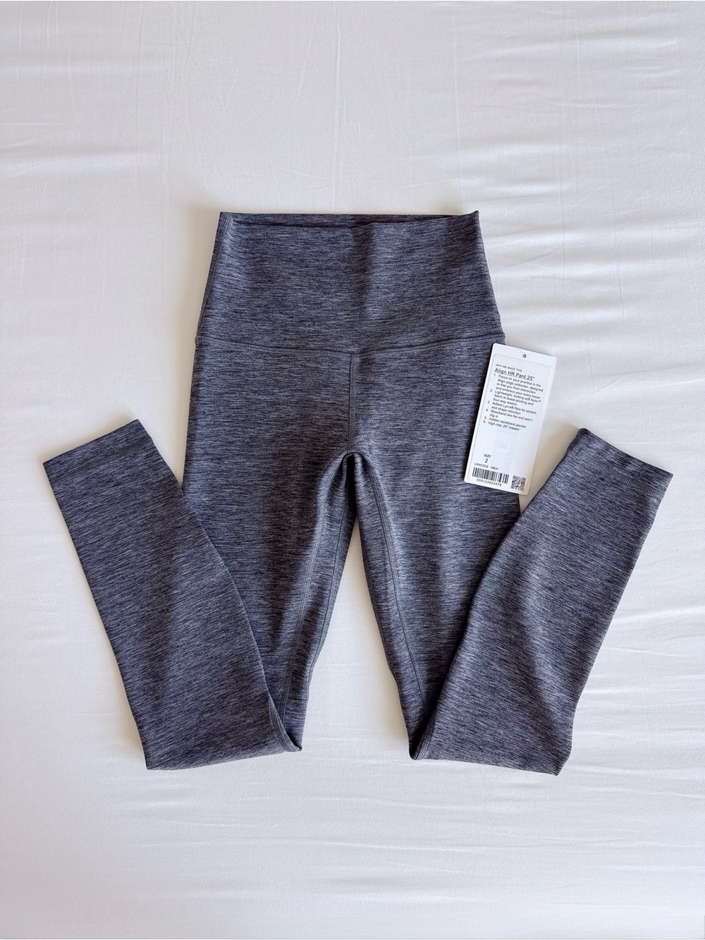 lululemon Align HR Pant 25" Heathered Black Size 2 NWT (OG Aligns!)